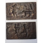 Two mythological plaques, 17th-18th century