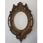 Oval frame with allegories of painting and sculpture, Naples, 18th-19th century