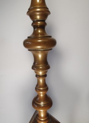 Pair of large candlesticks, 18th century