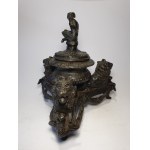 Large inkwell with satyr, Veneto, 16th-17th century