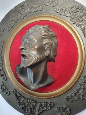 Large tray with Baptist's head, 19th-20th century