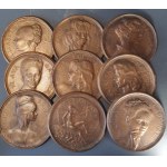 Plaques with portraits of 1960s divas and plaque with Venus 