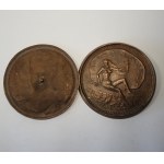 Plaques with portraits of 1960s divas and plaque with Venus 'Imperium mundi', 20th century