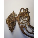 Pair of wall sconces with swans, 19th century