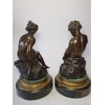 Pair of children (after Falconet's model), France, 19th century