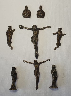 Eight ornaments for cross, 19th century