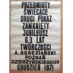 Andrzej Bereziański: Przedmioty Świecące Drugi Pokaz Poznań 1971, serigrafia 100x70 cm