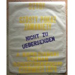 Andrzej Bereziański: Szyby Szósty Pokaz Zamknięty, Poznań 1974, serigrafia 100x80 cm