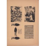 Andrzej Dudek-Dürer: Kompozycja bez tytułu z 4 serigrafiami 1980 50x36 cm