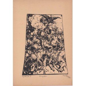 Andrzej Dudek-Dürer: Apokalipsa III, serigrafia 1981 50x36 cm
