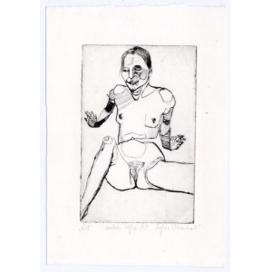 Sylwia Olszewska-Tracz: Akt, sucha igła 2005 23x15 cm