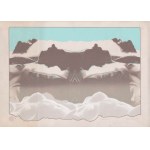 Leon Piesowocki: Jungfraujoch, serigrafia barwna 1972 64x90 cm