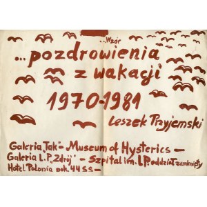 Leszek Przyjemski: ...Pattern ... vacation greetings 1970-1981 serigraph 30x42 cm
