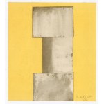 Grzegorz Wdowicki: Kompozycja geometryczna bez tytułu, litografia barwna 1962 22x20 cm