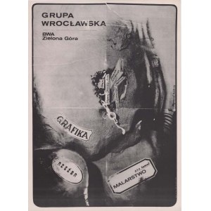 Grupa Wrocławska BWA Zielona Góra Grafika Rzeźba Malarstwo, plakat 68x49 cm Ryszard Kiełtyka