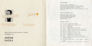Antoni Haska, Biuro Wystaw Artystycznych w Toruniu, katalog výstavy 1976