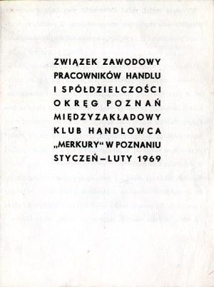 Malarstwo Tadeusza Kalinowskiego; Poznań 1969 katalog wystawy