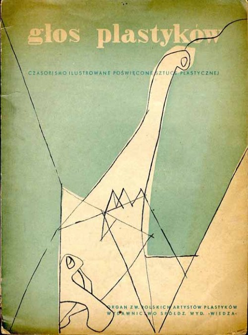 Głos Plastyków 1947 okładka Tadeusz Kantor, wkładka autolitografia Felicjan S. Kowarski