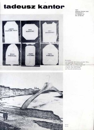 Set of 5 catalogs of Tadeusz Kantor's exhibitions: Warsaw Foksal Gallery 1971x3 1973, Krakow 1988.