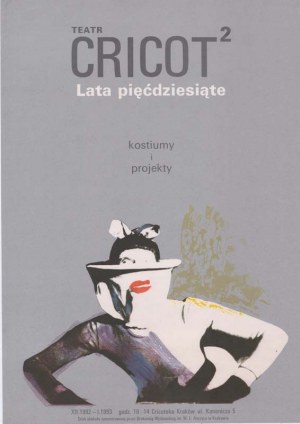 Cricot² Theatre. The fifties costumes and designs, Cracow 1992 exhibition poster 68x47 cm