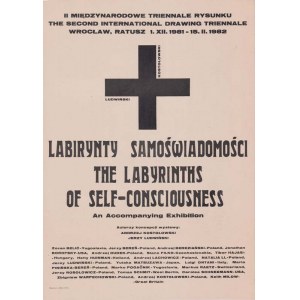 Labyrinths of self-awareness concept Kostolowski and Ludwinski Wroclaw 1981, poster 85x60 cm