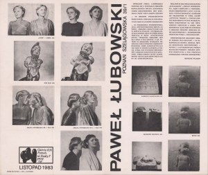 Pawel Lubowski Poznan 1983 Gallery O.N. exhibition poster 51x60 cm