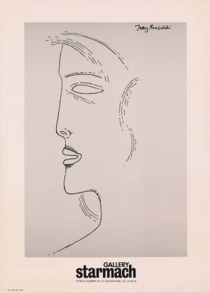 Jerzy Nowosielski Gallery Starmach Kraków 1989, plakat wystawy 84x61 cm
