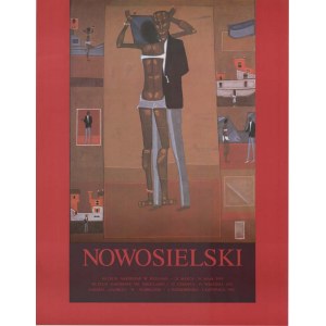Exhibition of Jerzy Nowosielski Poznań Wrocław Warsaw 1993, poster 62x47 cm