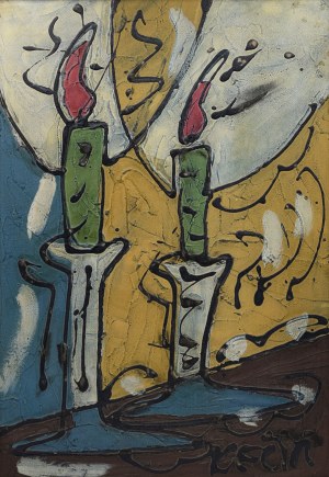Bohumil Samuel KECIR (1904-1987), Kompozycja ze świecami