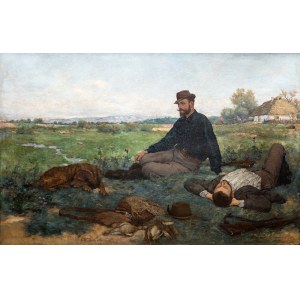 Konstanty Mańkowski (1861 Kraków -1897 tamże) Odpoczynek po polowaniu