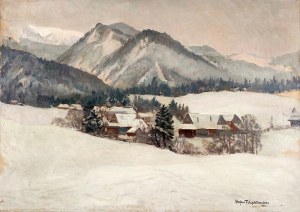 Stefan Filipkiewicz (1879 Tarnów – 1944 Mauthausen) Pejzaż zimowy, 1932 r.