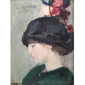 Odo Dobrowolski (1883 Czerniowice – 1917 Kijów) Kobieta w kapeluszu