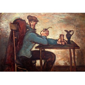 Stanisław Eleszkiewicz (1900 Czutowo k. Połtawy – 1963 Paryż) Mężczyzna z fajką