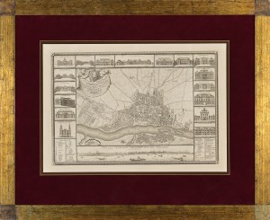 [VARŠAVA] Rizzi-Zannoni, Giovanni Antonio - Plan de Varsovie. Paris 1772. mědirytina