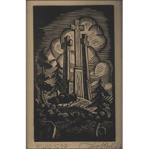 [VILNA] Bodziński, Józef (1905-1993) - Vilnius: Gora Trzykrzyska. 1939. dřevoryt