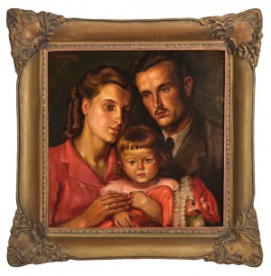 GAJEWSKI, Paweł (1889-1950) - Portret rodziny. 1942