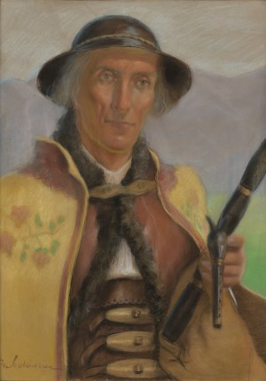 MAKAREWICZ, Juliusz (Julian) (1854-1936) - Portret bacy