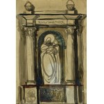 NOAKOWSKI, Stanisław (1867-1928) - Oltářní obraz s postavou Madony s dítětem