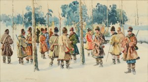 SKOWROŃSKI, Józef (1916 - 1998) - Na polowaniu