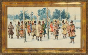 SKOWROŃSKI, Józef (1916 - 1998) - Na polowaniu