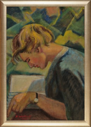 WILKOSZ, Roman (1895-1967) - Czytająca. 1957