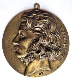 [MICKIEWICZ, Adam] Portrait medallion of Adam Mickiewicz (1798-1855)