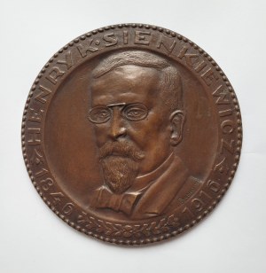 [SIENKIEWICZ, Henryk (1846-1916)] Triebler, Piotr (1898-1952) - Portrait medallion of Henryk Sienkiewicz, 1925