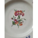 BARAN. Porcelain plate with a bouquet of flowers