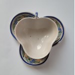 DELFT, Netherlands. Faience cup with saucer, 2nd half of the 18th century, workshop of A. Peenis (1759-1770)