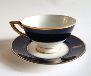 [MASALSKI HERB] Cup and saucer with the Masalski coat of arms of the nobility (Baka variety).