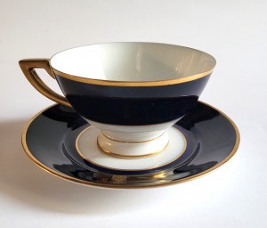 [MASALSKI HERB] Cup and saucer with the Masalski coat of arms of the nobility (Baka variety).