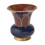 KADYNY. Cup vase with lancets, BRG (blau-rot-gold) style.