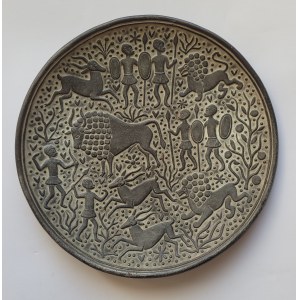 KNIAT, Stefan (1914-1990) - Talerz dekoracyjny, ceramiczny