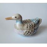 KUZNIECOV, Riga. Porcelain butter dish in the form of a duck. M. S. Kuznetsov Porcelain Factory in Riga, 1891-1917.